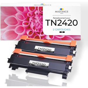 TONER TN2420 TN-2420 TN-2410 Pack de 2 Noirs Compatible 