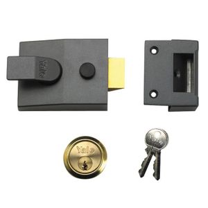 Noir Mat Salle De Bain Verrou 63 mm//45 mm Serrure à Mortaise Backset