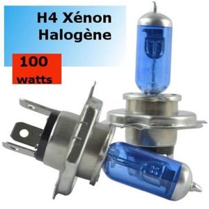 90W JOM MARQUE ALLEMANDE 2 AMPOULE XENON H4 100W SUPERWHITE