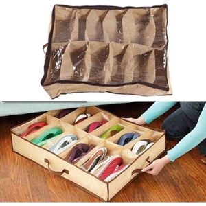 Housse De Rangement Chaussures Sous Lit Achat Vente Pas Cher