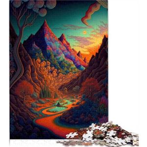 PUZZLE Puzzles Art Abstrait Sychédélique 500 Pièces Pour 
