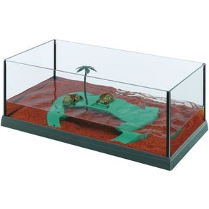 SOUS MEUBLE HAITI 50 Bac à tortues en verre transparent 27 x 51,5 x 18,5cm