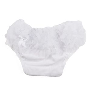 BLOOMER - CACHE-COUCHE ALL02705-Culotte Bloomer Couvre-couche Prop Photographie pour Bebe Fille Taille S - Blanc