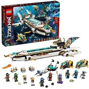MAQUETTE DE BATEAU LEGO - LEGO 71756 Ninjago L’Hydro Bounty –sous-Marin avec Mini Figurines Kai et NYA, Jouet Ninja pour Enfants 9 Ans et Plus