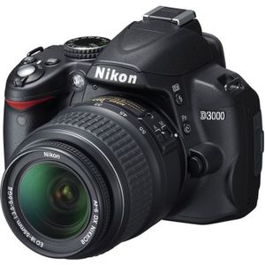 APPAREIL PHOTO RÉFLEX Nikon D3000 + AF-S DX ED 18-55mm