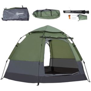 TENTE DE CAMPING Outsunny Tente pop up tente de camping 3-4 pers. t