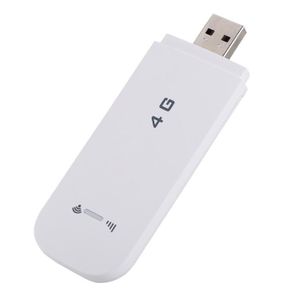 MODEM - ROUTEUR LTE USB Routeur, USB 4G LTE Adaptateur de Réseau Sans Fil Supporte Carte SIM et Carte TF Modem Hotspot Mobile Routeur WiFi pour Win