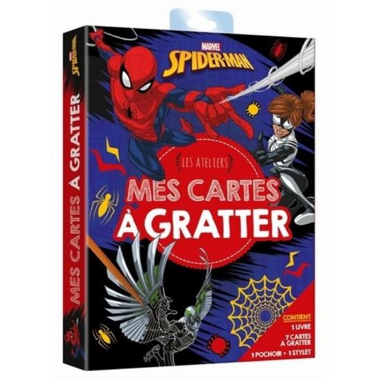 Coffret Spider Man Mes Cartes A Gratter Les Ateliers Disney Contietn 7 Cartes A Gratter 1 Pochoir 1 Stylet Achat Vente Livre Parution Pas Cher Cdiscount Dessin de spiderman version ps4 avec une petite touche de manga a partager un max. coffret spider man mes cartes a gratter