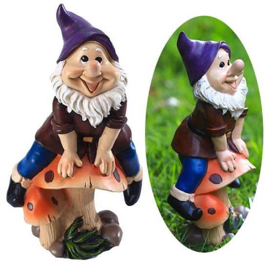 Lot De 2 Nains De Jardin Super Coquins Et Amusants – Statues Drôles Et Osées Pour Décorer Votre Jardin Avec Humour !