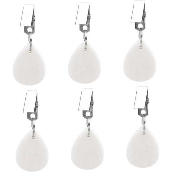 KedidO Pinces à Nappe Inoxydable - Lot De 6 Pour Table D'Extérieur/Jardin/Mariage (Argent)