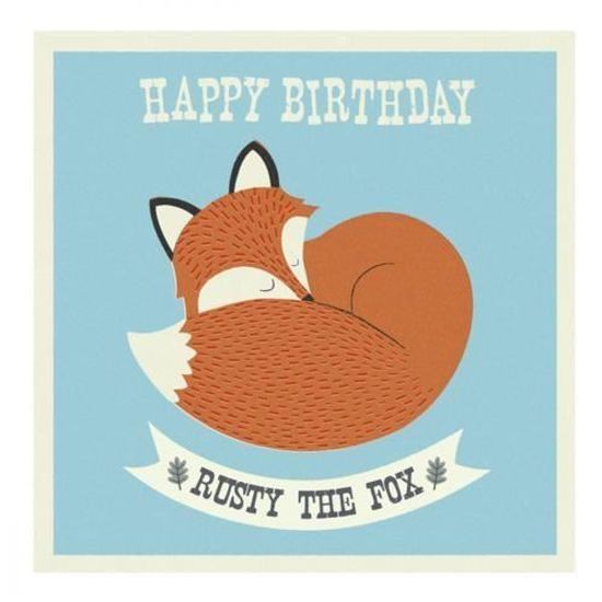 Lot De 3 Carte D Anniversaire Rusty Le Renard Cdiscount Beaux Arts Et Loisirs Creatifs