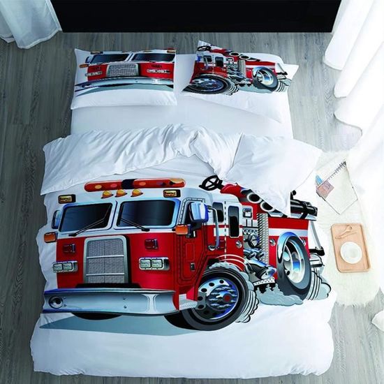 Housse De Couette Circuit De Petit Train Et De Voitures | Housse De Rêve