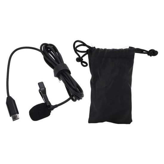 Microphone USB Lavalier Omnidirectionnel - 1,5 M, Plug & Play - Pour PC, Mac, YouTube, Podcast, Jeux - Inclus Clip Et Bonnette - 14