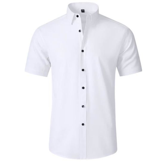 Chemise Homme Bonobos Slim Stretch Fleurie Manches Courtes Taille L - Neuf Sans étiquettes, Couleur Bleue