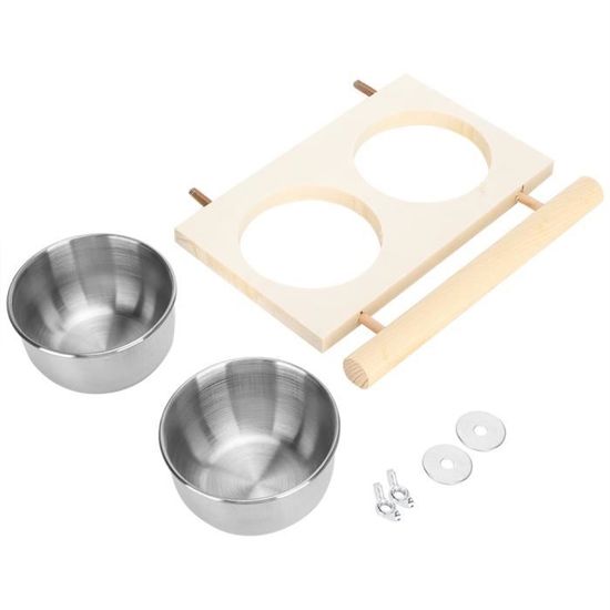 Lot De 4 Bols En Acier Inoxydable Pour Oiseaux – Mangeoires Amovibles Pour Perroquet, Perruche, Hamster – Fixation Facile Sur Cage - 9