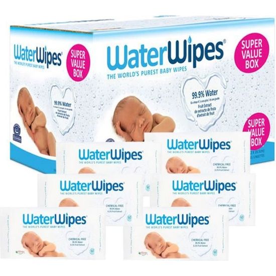 720 lingettes bébés classique Water Wipes Cdiscount Puériculture