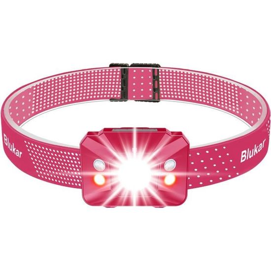 Blukar Lape Frontale Rechargeable, 2000L Super Luineux Léger Torche Frontale LED Puissante