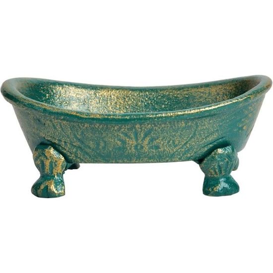 Porte-savon Ancien En Forme De Baignoire - Céramique Blanche - Occasion Bon état