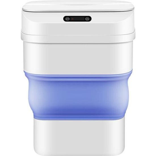 Poubelle automatique sans toucher, 4,6 gallons de cuisine, poubelle de cuisine, bureau de la salle de bain de la chambr,Bleu