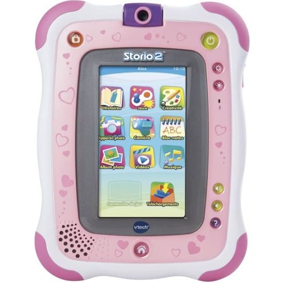 Vtech Tablette 2 En 1 Rose – Ordinateur Portable Et Tablette – 80 Jeux Éducatifs Allemand Maths Anglais – Dès 5 Ans