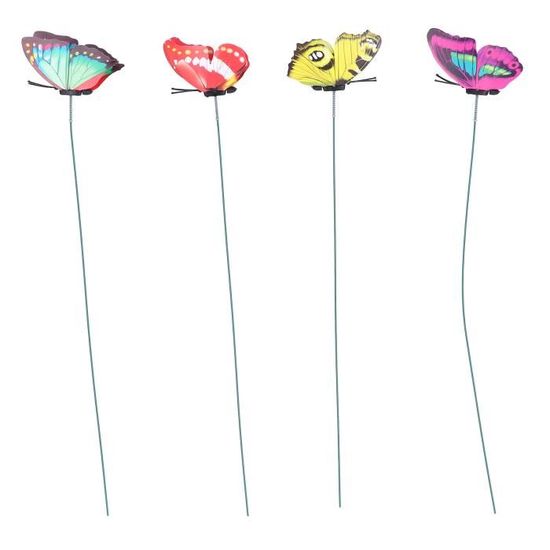 3 Piquets Décoratifs Pour Pots De Fleurs - En Fer, 27 Cm, Décoration Jardin Ou Intérieur - 4