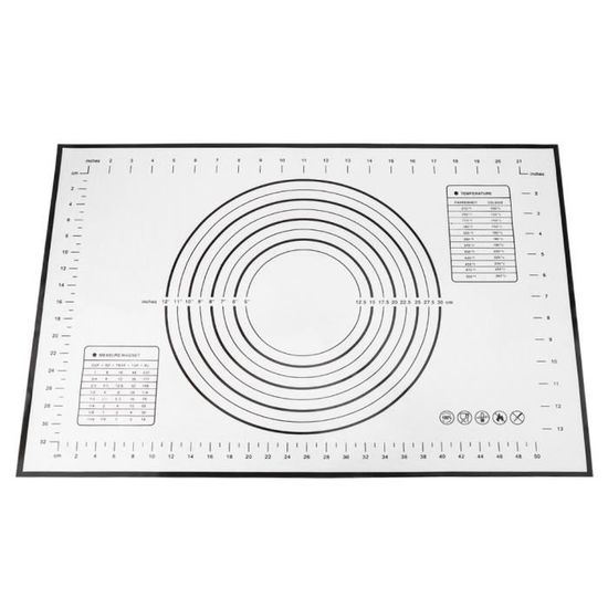 Tapis de pétrissage en silicone Carote - Tapis de roulement pour pâte à