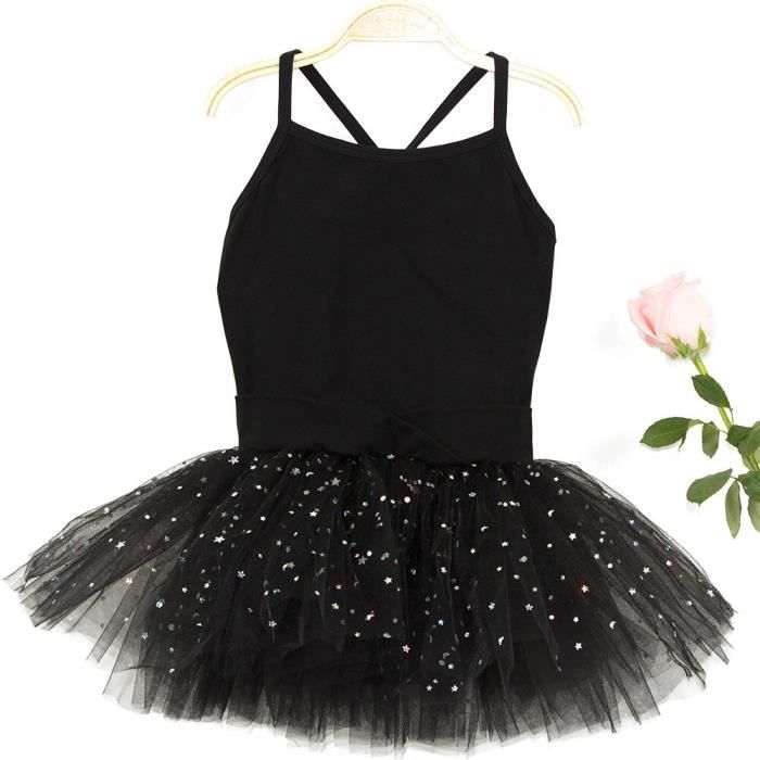 Freebily Enfant Fille Justaucorps Gymnastique imprimé avec Short