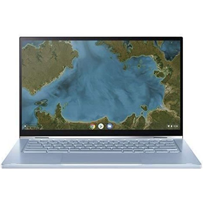 ASUS Chromebook C433TA AJ0022 Ordinateur Portable Convertible et Tactile 14- FHD (M3 8100Y, RAM 8Go, eMMC 128Go, Chrome OS) Clav