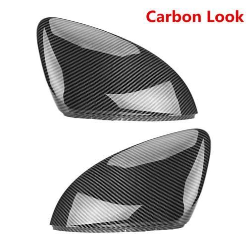 2 pièces pour VW Golf MK7 7.5 GTI 7 7R rétroviseur couvre casquettes rétroviseur housse carbone Look brillant