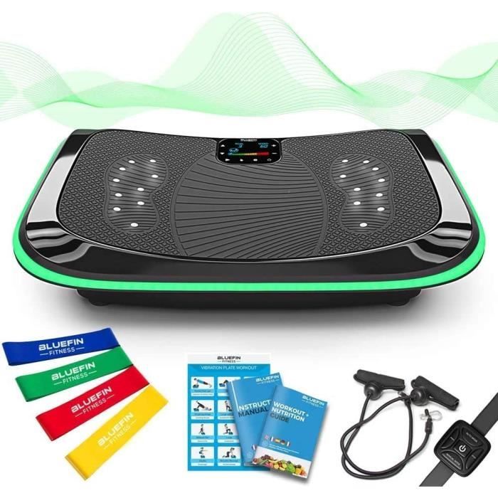 Bluefin Fitness Plateforme Vibrante et Oscillante 4D Triples Moteurs Silencieux Idéal pour Fitness et Musculation - Appareil de Mass