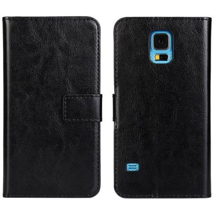 Housse Coque Étui Samsung Galaxy S5 Noir