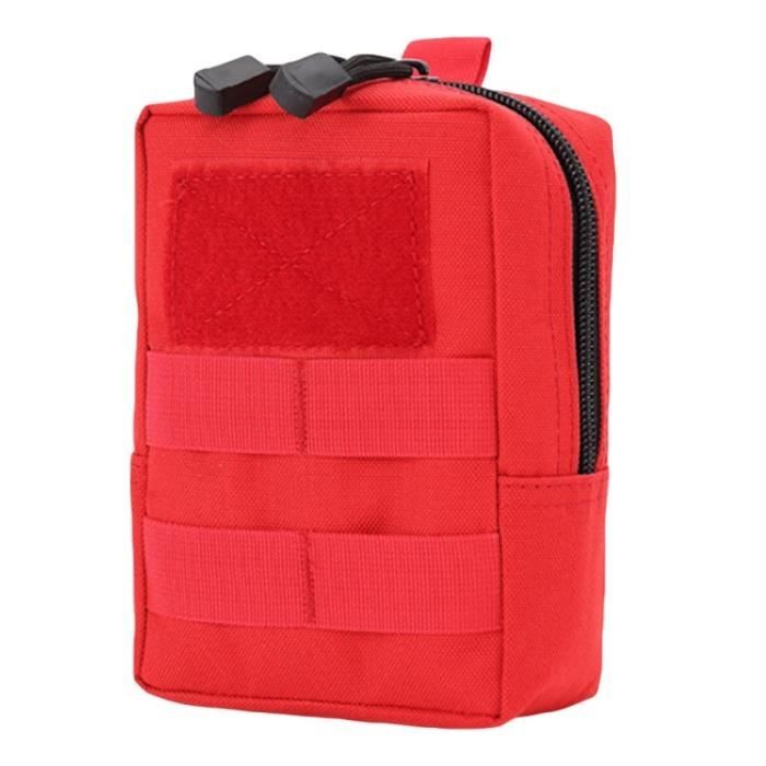 Rouge couleur -Camouflage Tactique militaire Ceinture Pochette Sac Sacs de Téléphone Molle Pochette Ceinture Camp Poche Taille Sac B