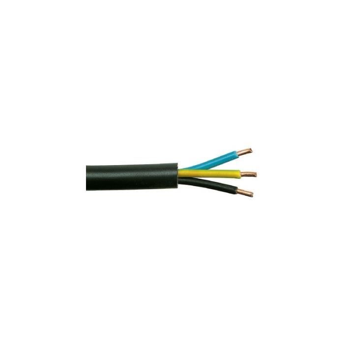 U-1000 r2v noir 1,5 mm² vg couronne 50 m 3g 1,5 mm²