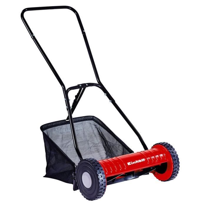 Einhell Tondeuse à main GC-HM 40 - Tonte sans friction (Largeur de coupe 40 cm, Réglage de la hauteur de coupe 4 positions 15-35
