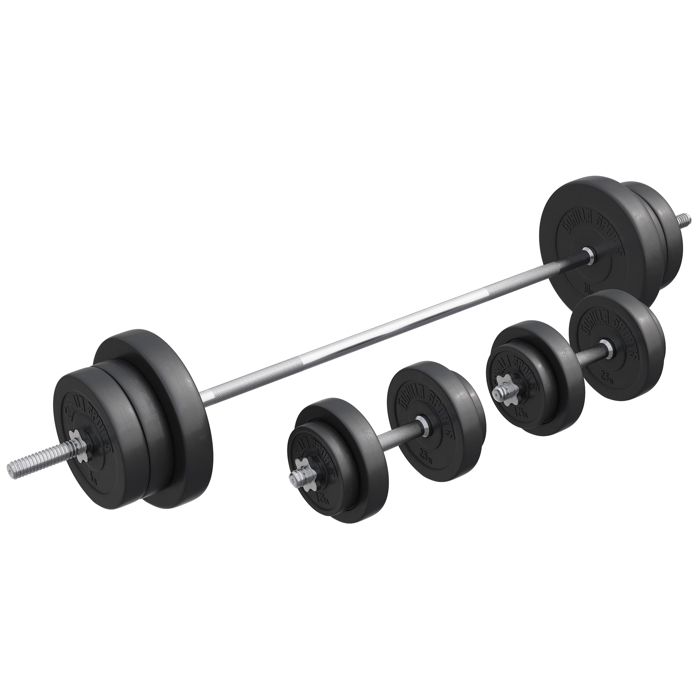 Set d'haltères de 70 KG (avec disques plastique)