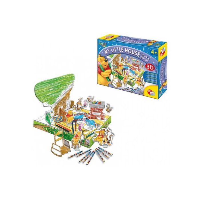 Coffret De Coloriage - Construis En 3D Et Colorie La Maison de Winnie L ourson Enfant - Disney