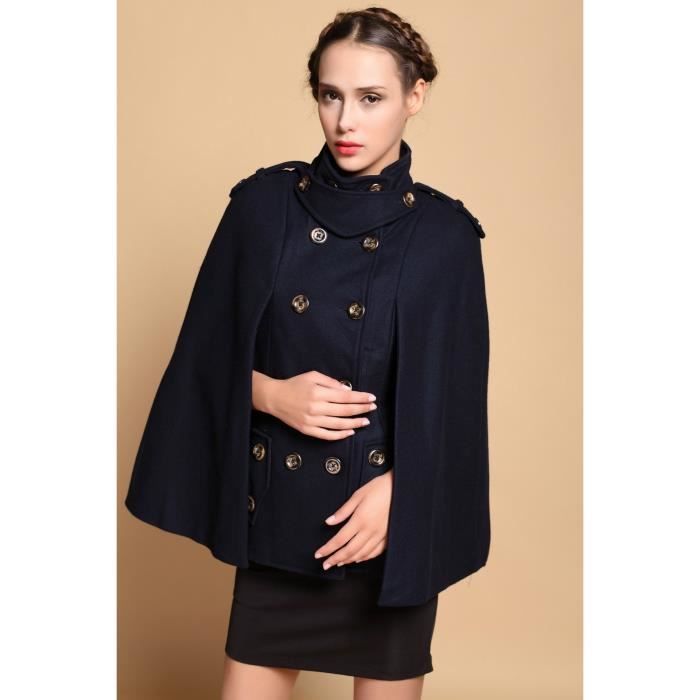 Vest manteau-Manteau de soirée femme-Cape avec ...
