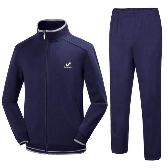 Hommes automne hiver solide sweat hauts pantalons ensembles survêtement de sport LDM90923022NYL2_yan