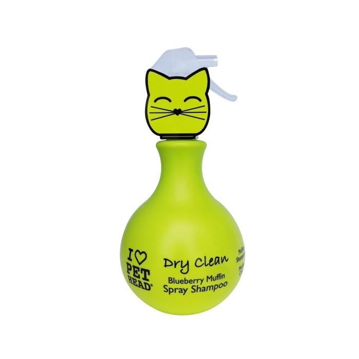 PET HEAD Shampoing Spray Dry Clean pour chat 450ml