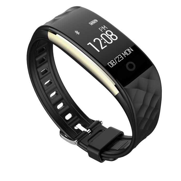 S2 0,96 pouces OLED écran BRACELET D'ACTIVITE Fitness Tracker IP67 Podomètre étanche caméra pour Android 4.4 iOS 8.0 (Noir)