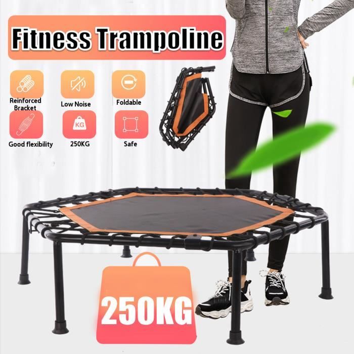 AVANC 40pouces Trampoline de Fitness Rembourrage sans barre de poignée réglable intérieur rebond à l'élastique saut d'entraînement