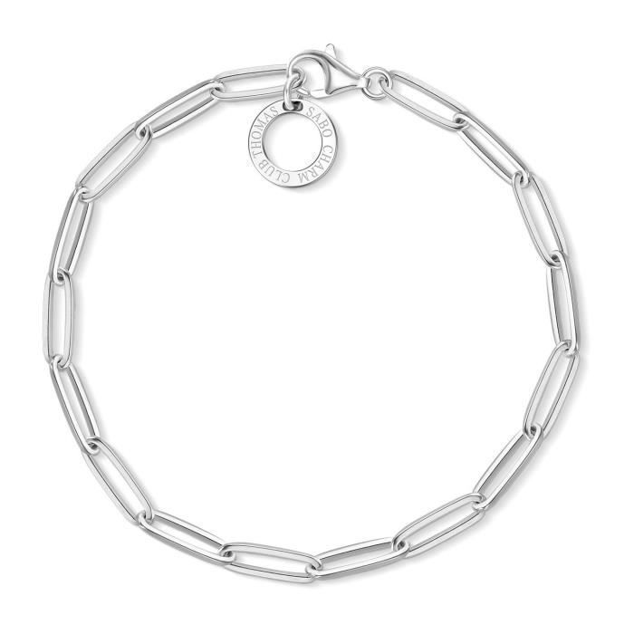 Thomas Sabo Femmes-Charm-Bracelet Charm Club Argent Sterling 925 X0253-001-21-L18,5