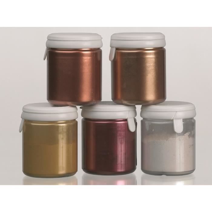 Colorant professionnel poudre brillant or. Le pot de 25 g.
