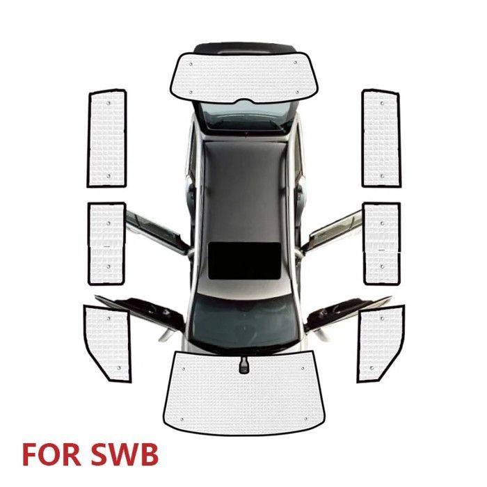 Pare-soleil de voiture pour Volkswagen VW Transporter T5 SWB 2003 ~ 2015,accessoires de protection solaire pour - All Sunshades