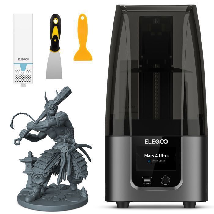 ELEGOO Mars 4 Ultra Imprimante 3D MSLA à Résine avec Écran LCD Mono 9K Grande Taille dimpression 3D