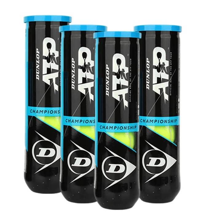 Lot De 4 Balles De Tennis Dunlop Roland Garros - Compétition & Loisir, Tous Terrains