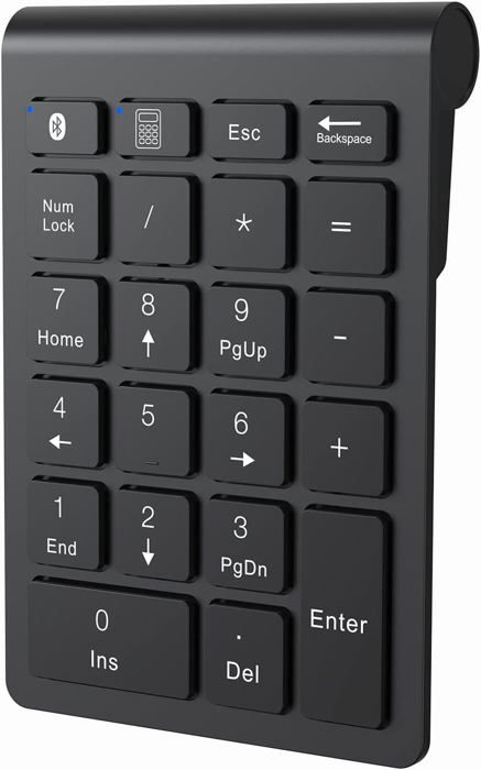 OMABETA Pavé Numérique Mini Clavier Numérique Sans Fil Bluetooth 22 Touches, Petit Clavier