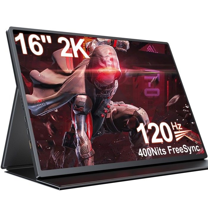 Moniteur de jeu portable UPERFECT 16 2K 144HZ QHD avec MINI HDMI port Type-C compatible VESA
