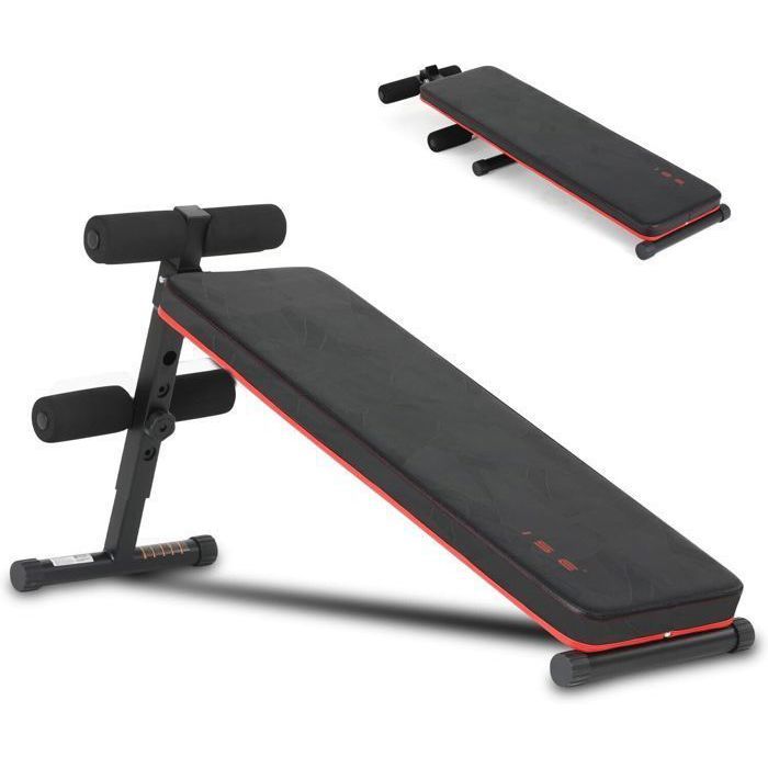 Banc De Musculation Réglable ISE 3-en-1 - Dossier Inclinable 5 Positions, Capacité 150 Kg, Pliable - 3