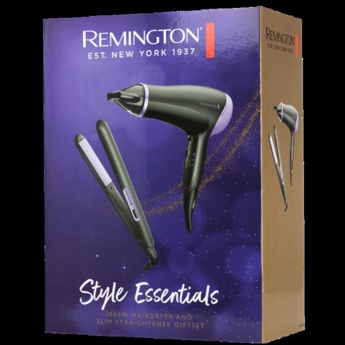 Remington Sèche cheveux et lisseur - D3016GP - Kit coiffure 2000W plaques céramiques ionisation